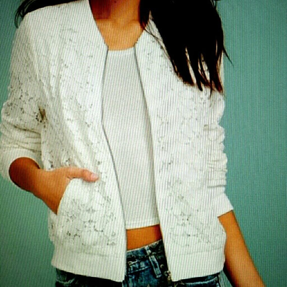 New Arrival ! Lace bomber Jacket - Picture 7 of 7